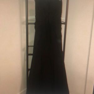 Black formal bridesmaids dress